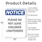Signmission Please Do Not Leave Children Unattended, 10 in W x Rectangle, Aluminum OS-2PACK-NS-A-1014-V-17394 - alternate 4
